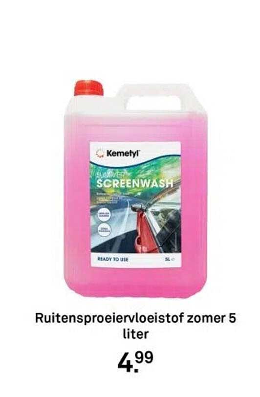 Ruitensproeiervloeistof zomer 5 liter