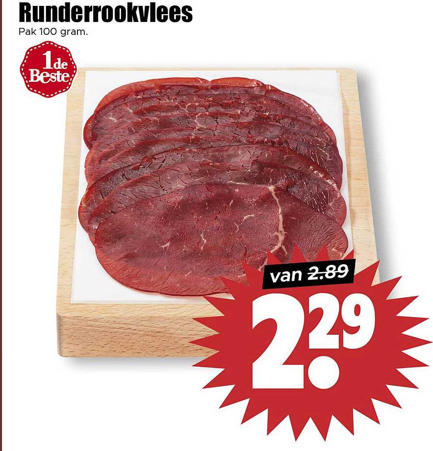 Runderrookvlees Pak 100 gram