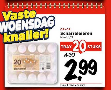 Scharreleieren Maat S/M