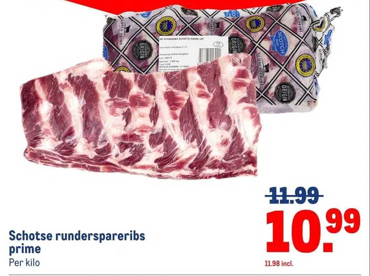 Schotse runderspareribs prime