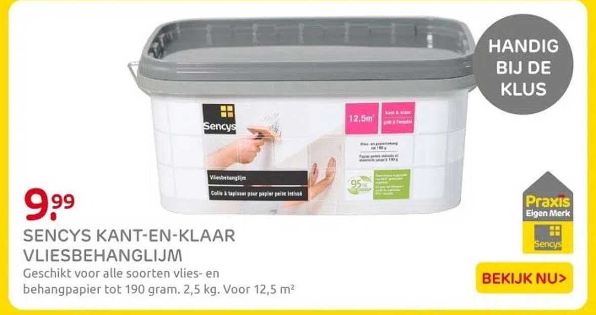SENCYS KANT-EN-KLAAR VLIESBEHANGLIJM