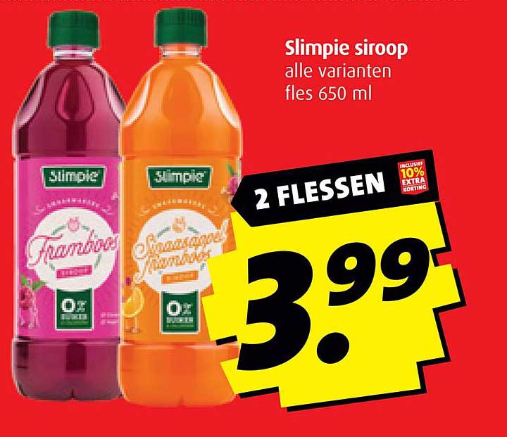 Slimpie siroop alle varianten fles 650 ml