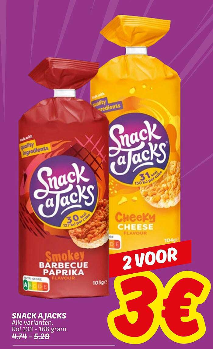 SNACK A JACKS - 2 VOOR 3€