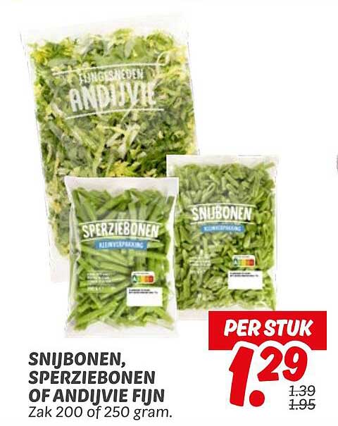 SNIJBONEN, SPERZIEBONEN OF ANDIJVIE FIJN