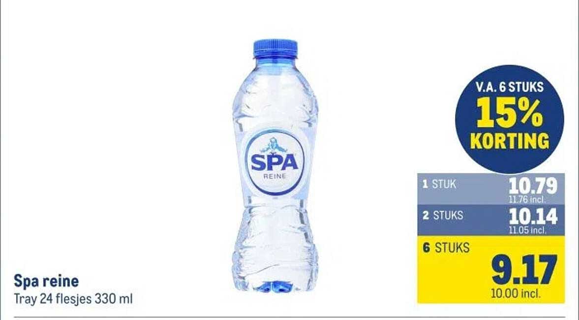 Spa reine Tray 24 flesjes 330 ml