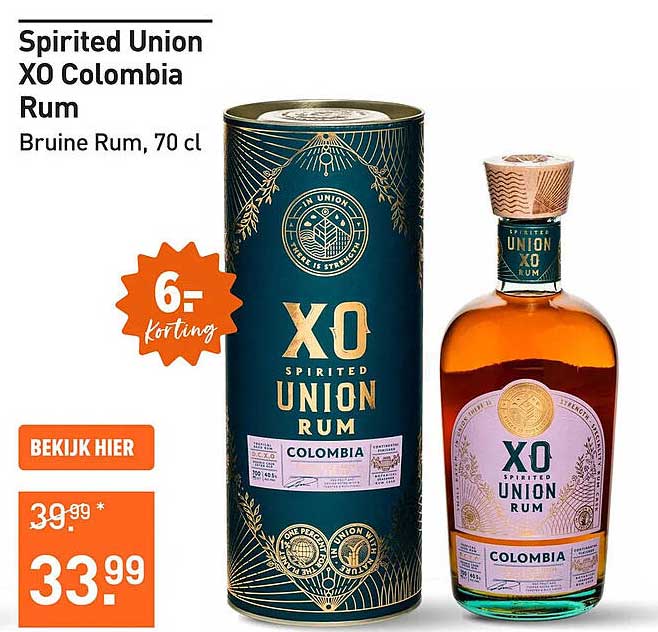 Spirited Union XO Colombia Rum