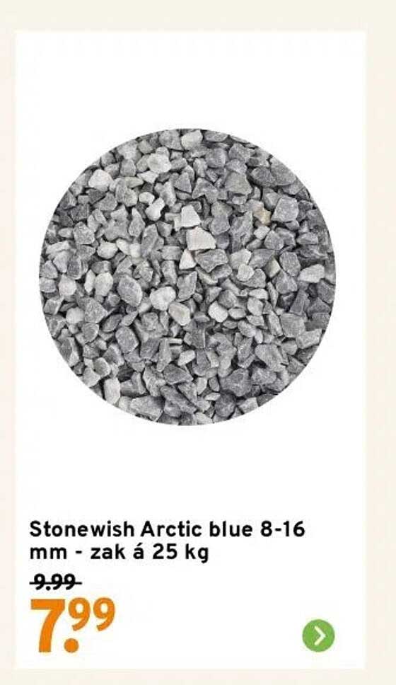 Stonewish Arctic blue 8-16 mm - zak á 25 kg