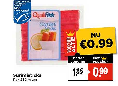 Surimisticks Pak 250 gram