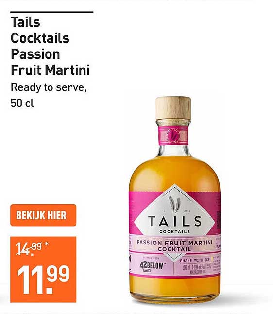 Tails Cocktails Passion Fruit Martini