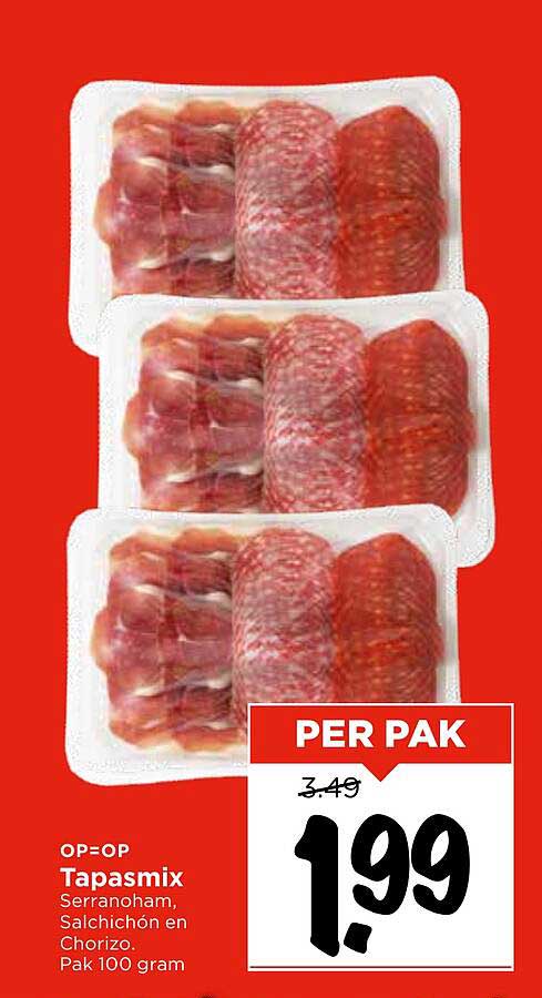 Tapasmix Serranoham, Salchichón en Chorizo