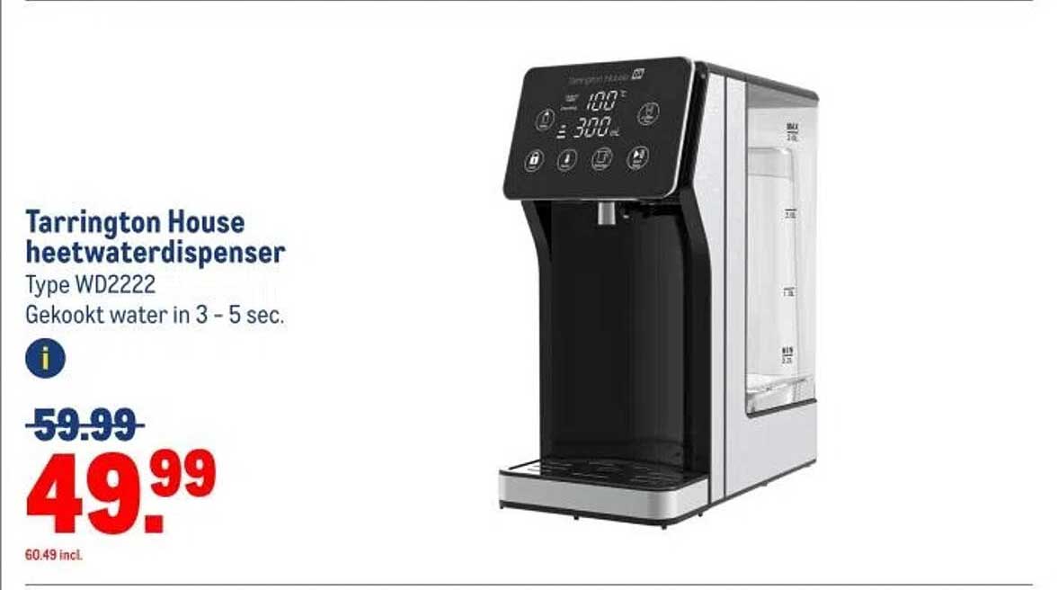 Tarrington House heetwaterdispenser Type WD2222