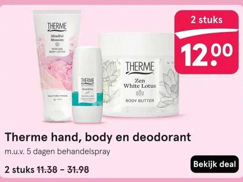 Therme hand, body en deodorant