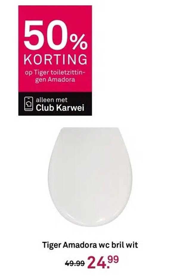 Tiger Amadora wc bril wit