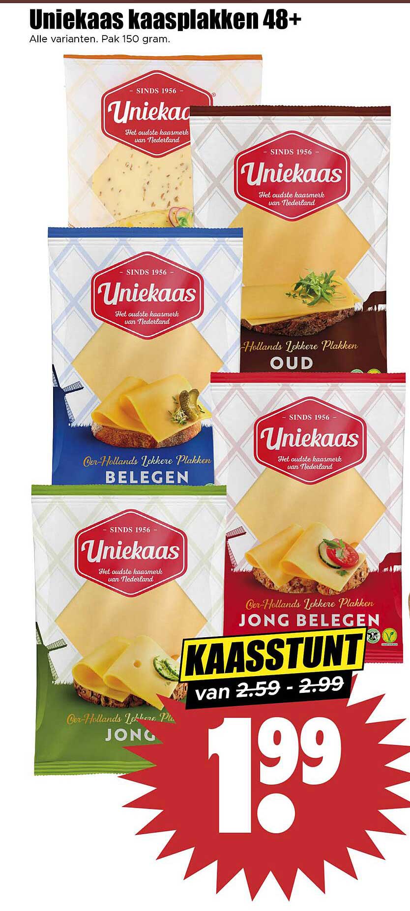 Uniekaas kaasplakken 48+