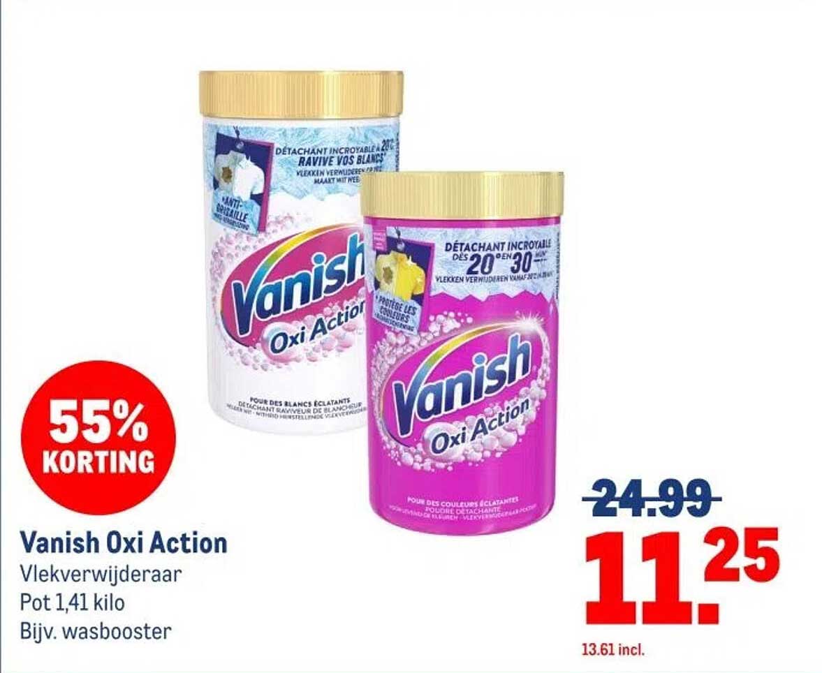 Vanish Oxi Action Vlekverwijderaar Pot 1,41 kilo