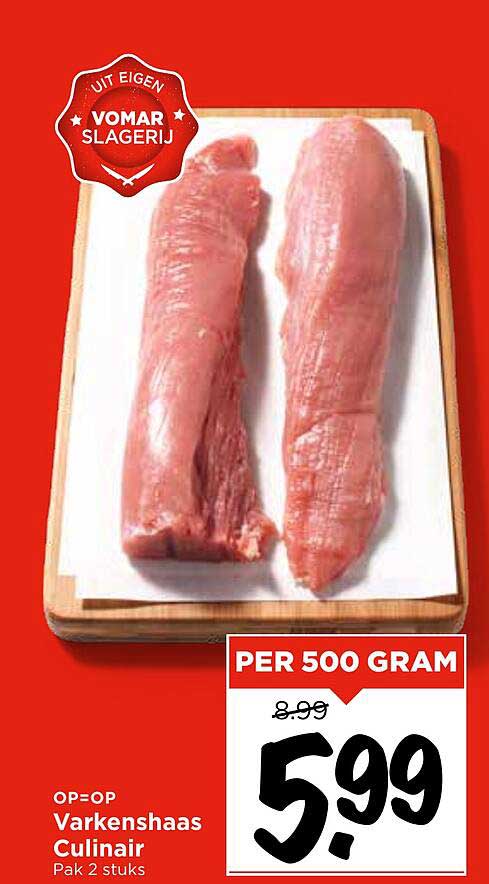 Varkenshaas Culinair Pak 2 stuks