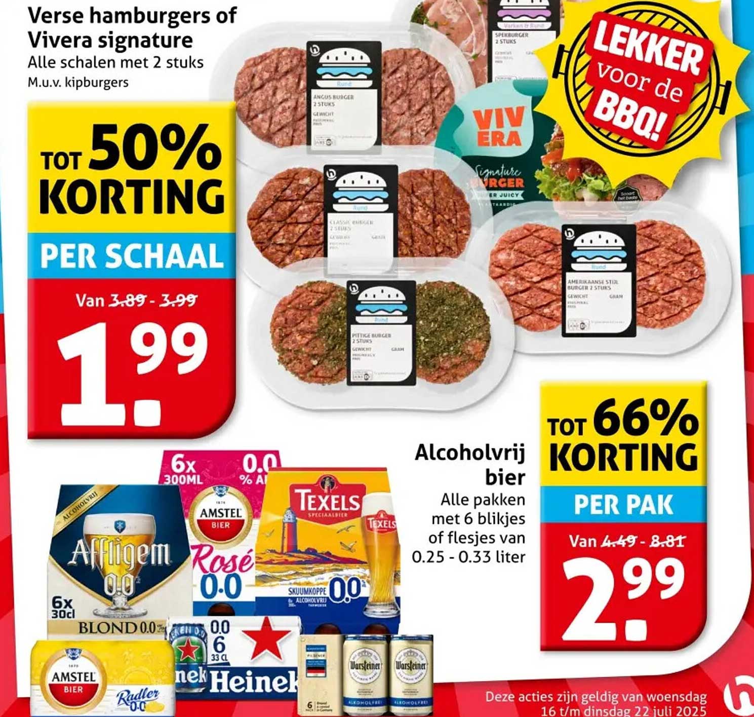 Verse hamburgers of Vivera signature