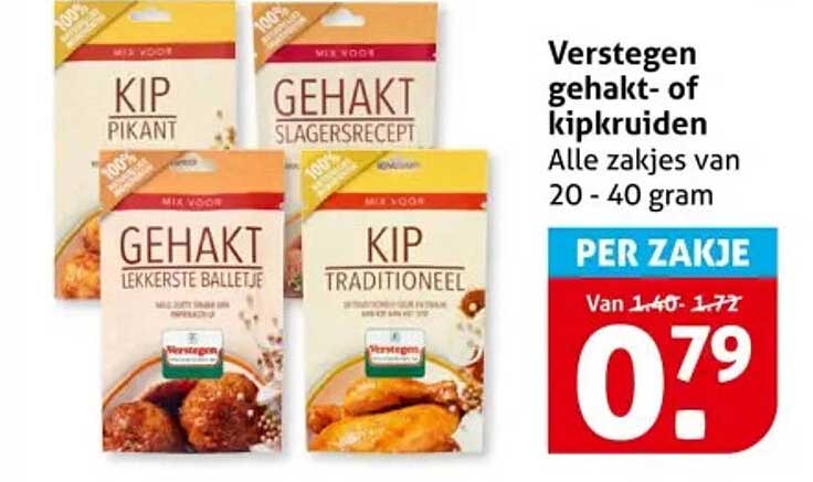 Verstegen gehakt- of kipkruiden