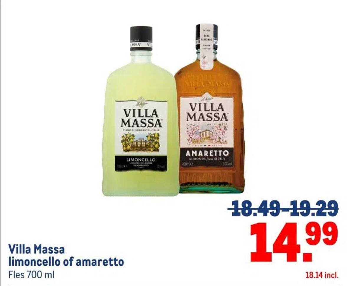 Villa Massa limoncello of amaretto