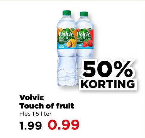 Volvic Touch of fruit Fles 1,5 liter