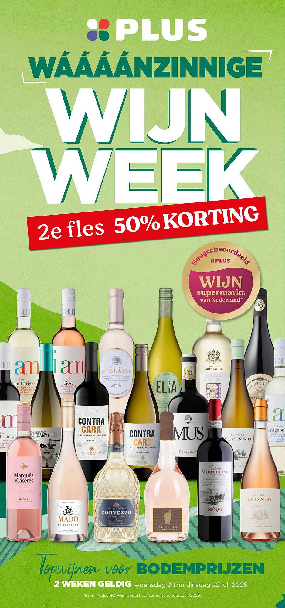 WAAÁÁÁNZINNIGE WIJN WEEK - 2e fles 50% KORTING