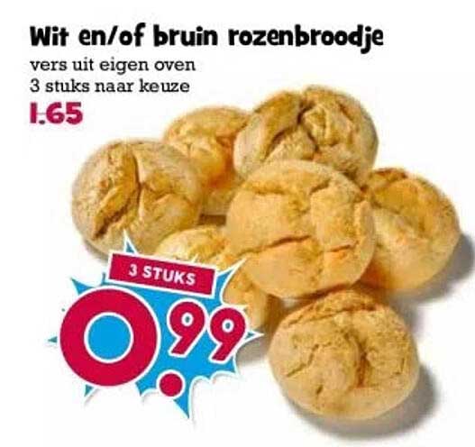 Wit en/of bruin rozenbroodje