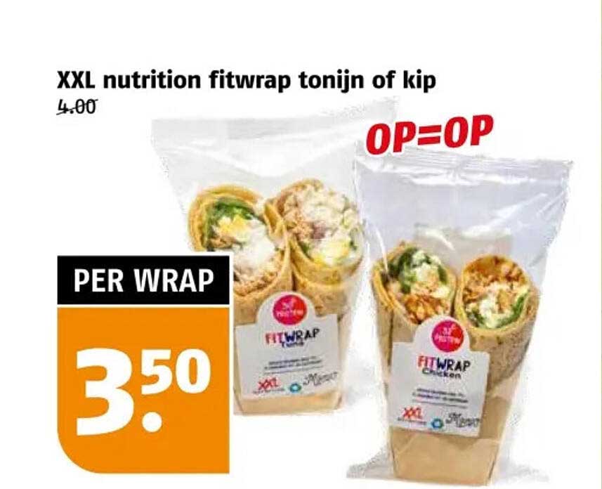 XXL nutrition fitwrap tonijn of kip
