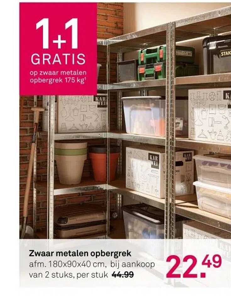 Zwaar metalen opbergrek