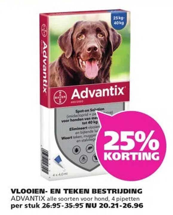 Advantix 25% korting