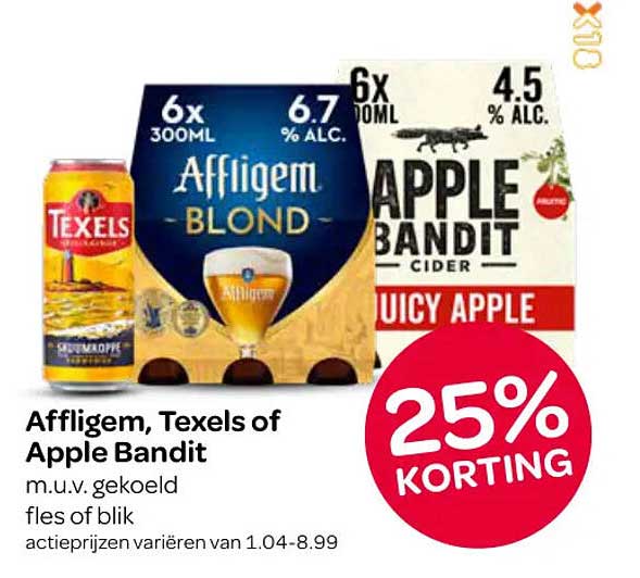 Affligem, Texels of Apple Bandit 25% KORTING