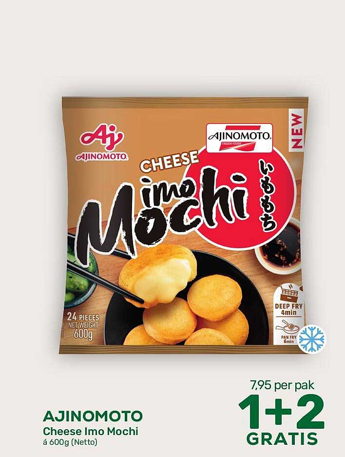 AJINOMOTO Cheese Imo Mochi à 600g (Netto) 1+2 GRATIS