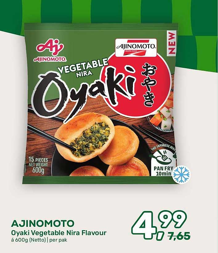 AJINOMOTO Oyaki Vegetable Nira Flavour à 600g (Netto) | per pak