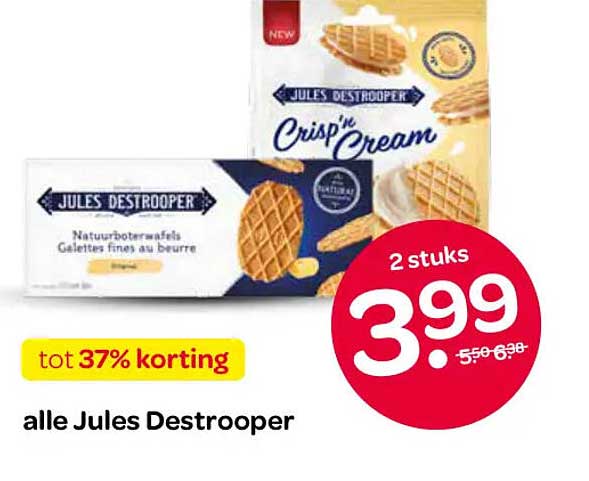 alle Jules Destrooper tot 37% korting