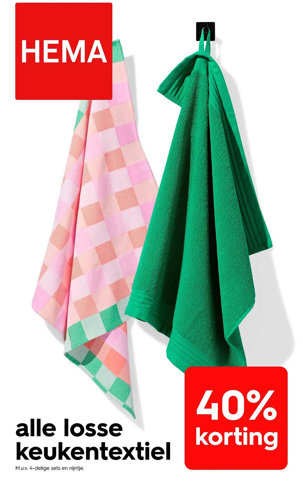 alle losse keukentextiel 40% korting