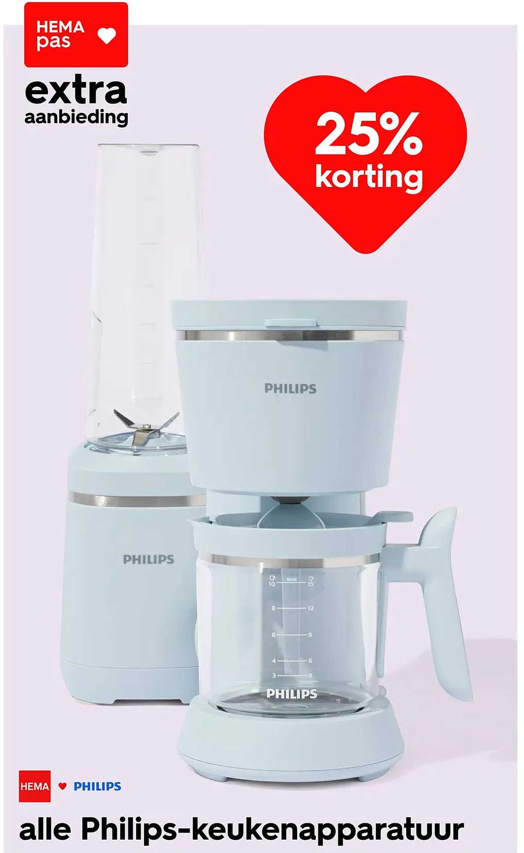 alle Philips-keukenapparatuur 25% korting