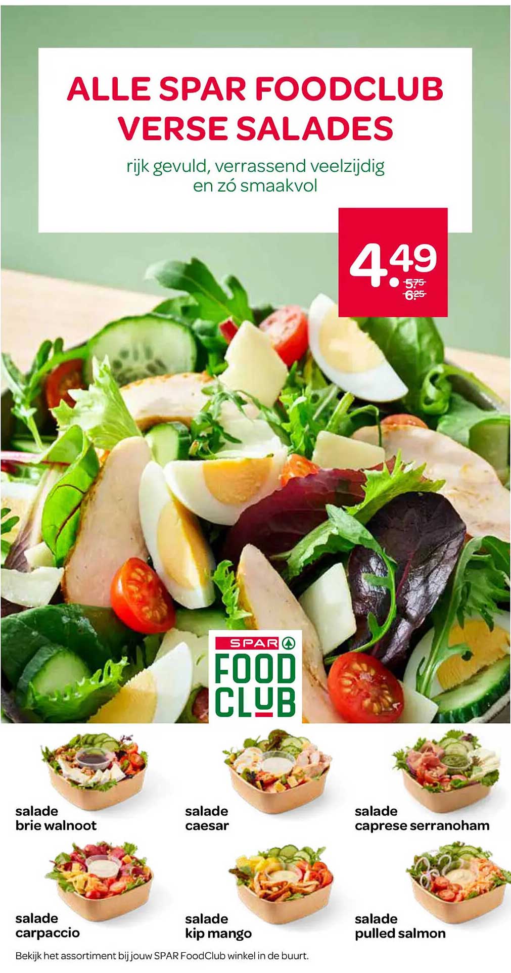 ALLE SPAR FOODCLUB VERSE SALADES