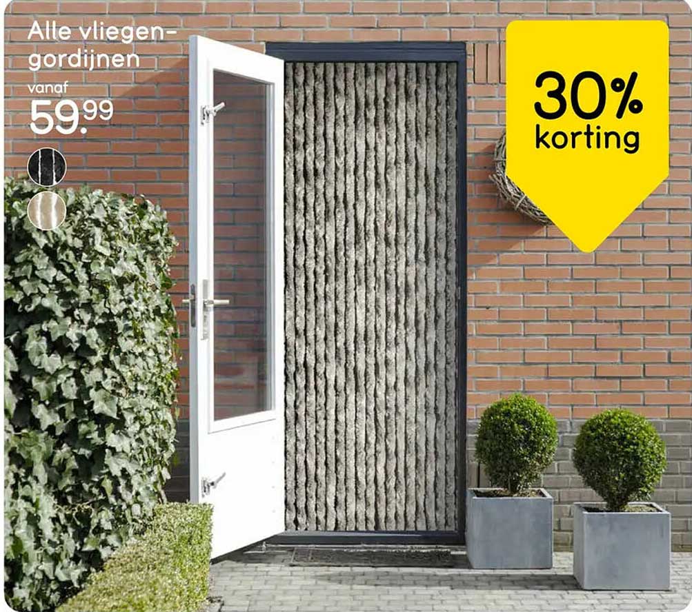 Alle vliegen-gordijnen vanaf 59.99 30% korting