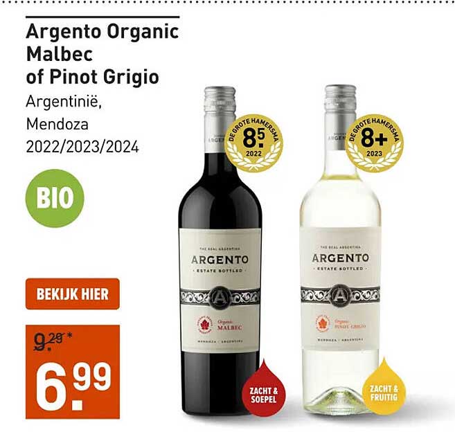 Argento Organic Malbec of Pinot Grigio