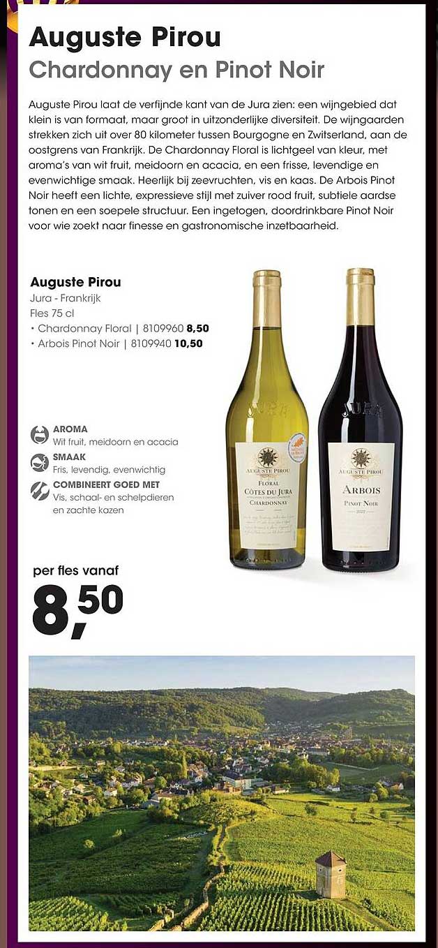 Auguste Pirou Chardonnay en Pinot Noir