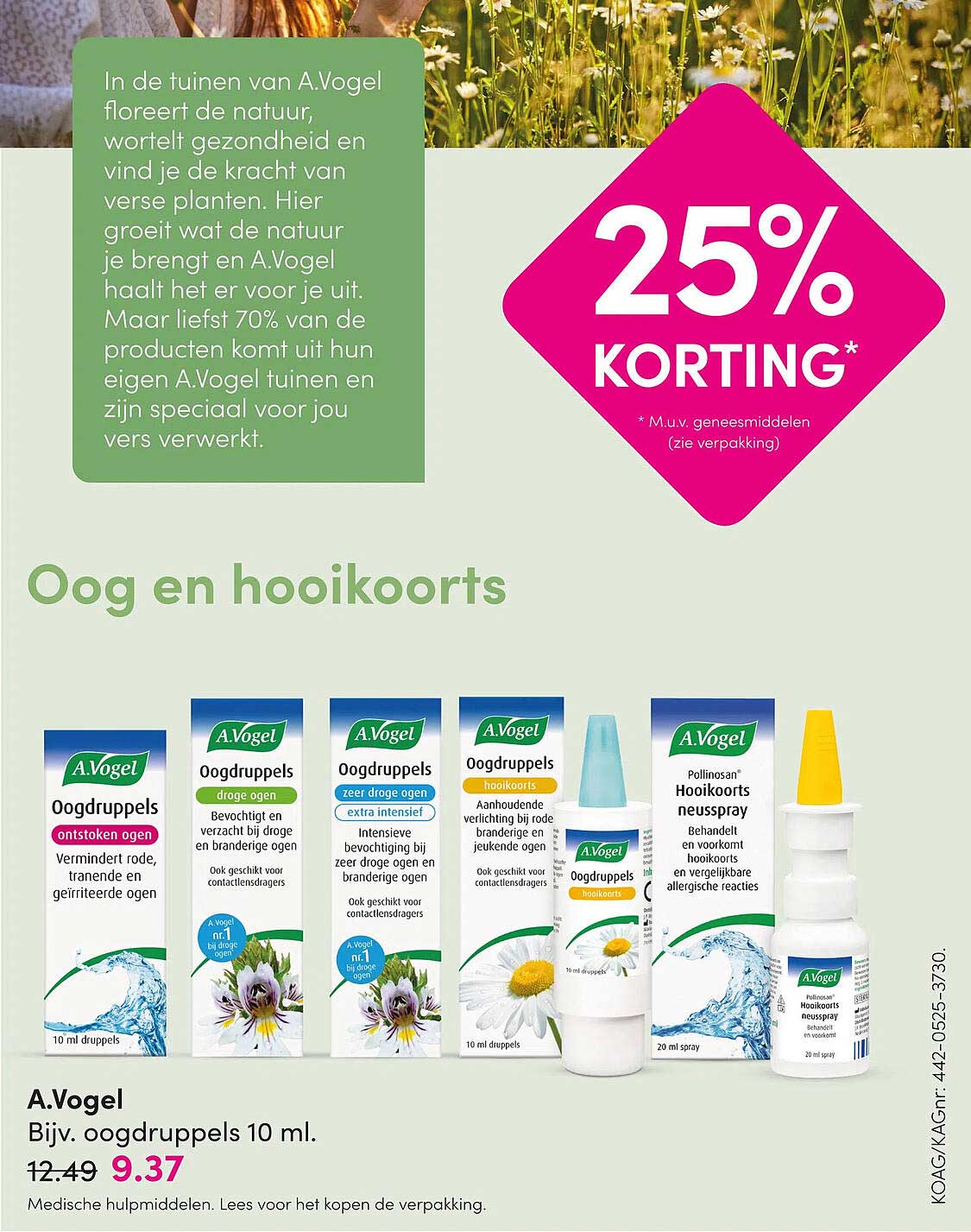 A.Vogel Bijv. oogdruppels 10 ml. 25% KORTING*