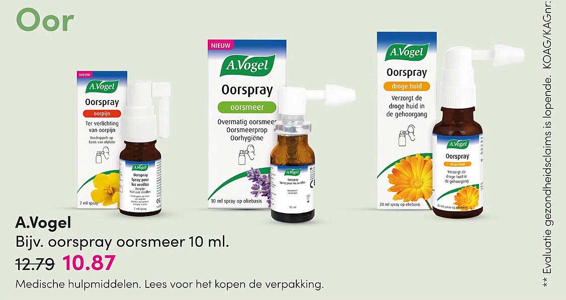 A.Vogel Bijv. oorspray oorsmeer 10 ml.