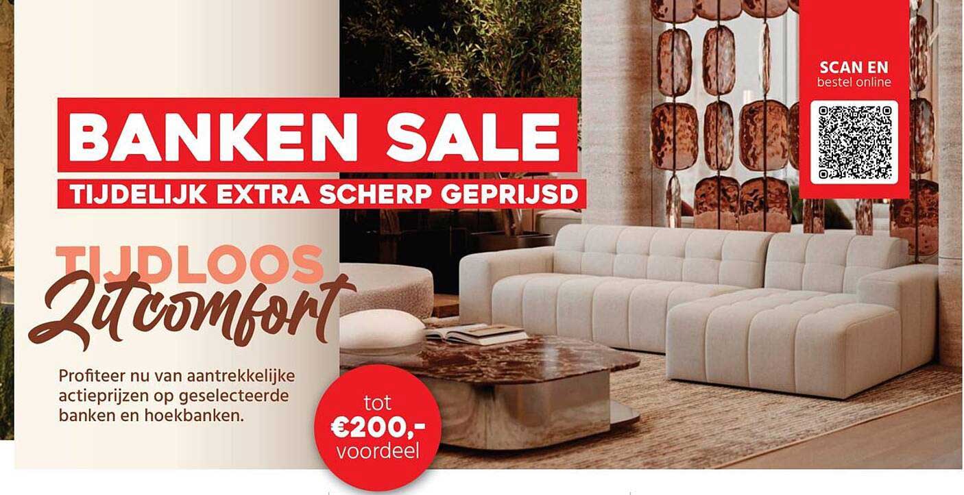 BANKEN SALE TIJDELIJK EXTRA SCHERP GEPRIJSD