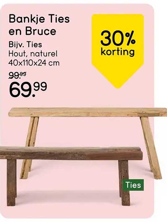 Bankje Ties en Bruce