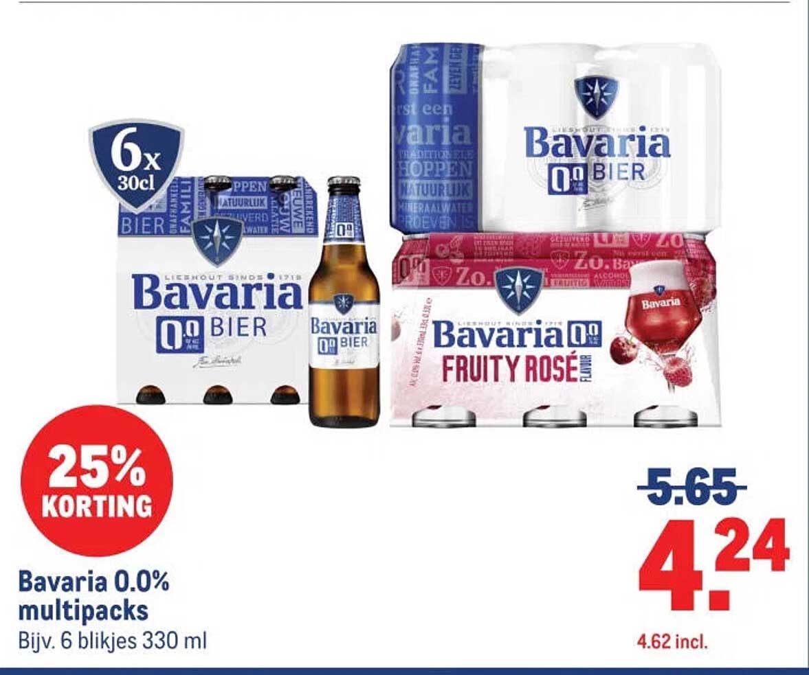 Bavaria 0.0% multipacks
