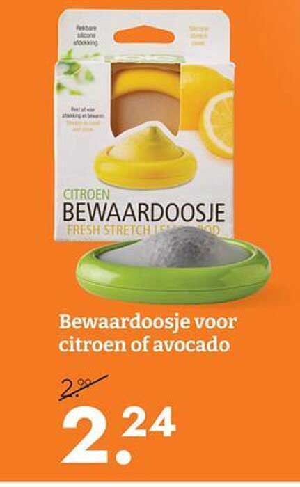Bewaardoosje voor citroen of avocado