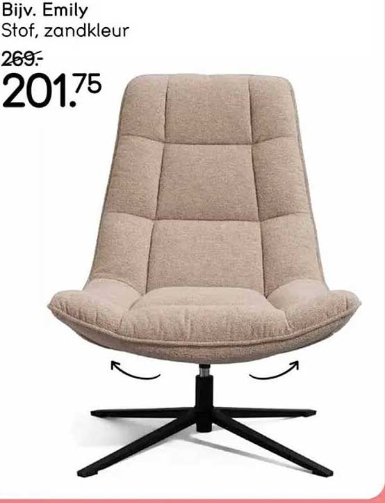 Bijv. Emily Stof, zandkleur