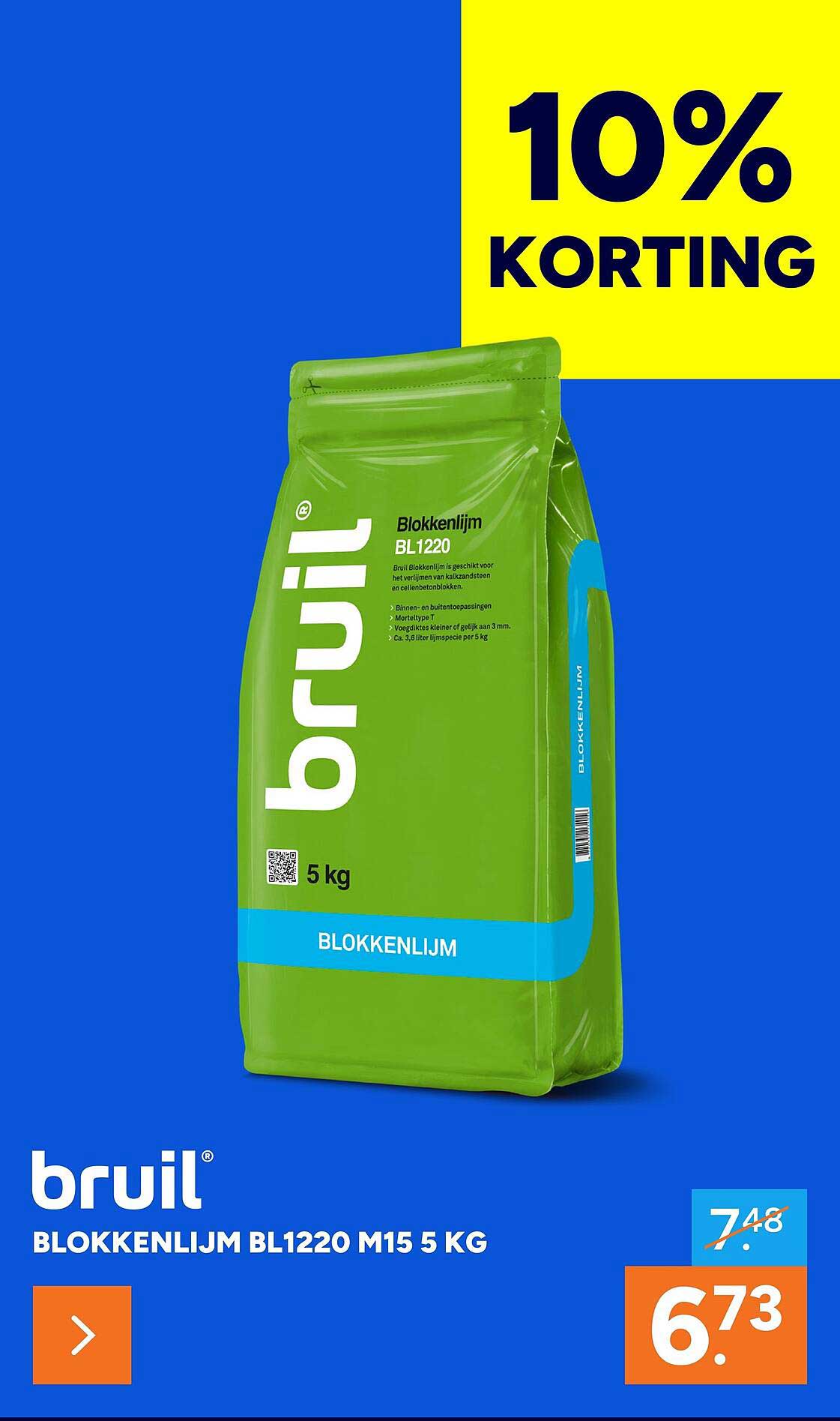 Blokkenlijm BL1220 M15 5 kg 10% korting