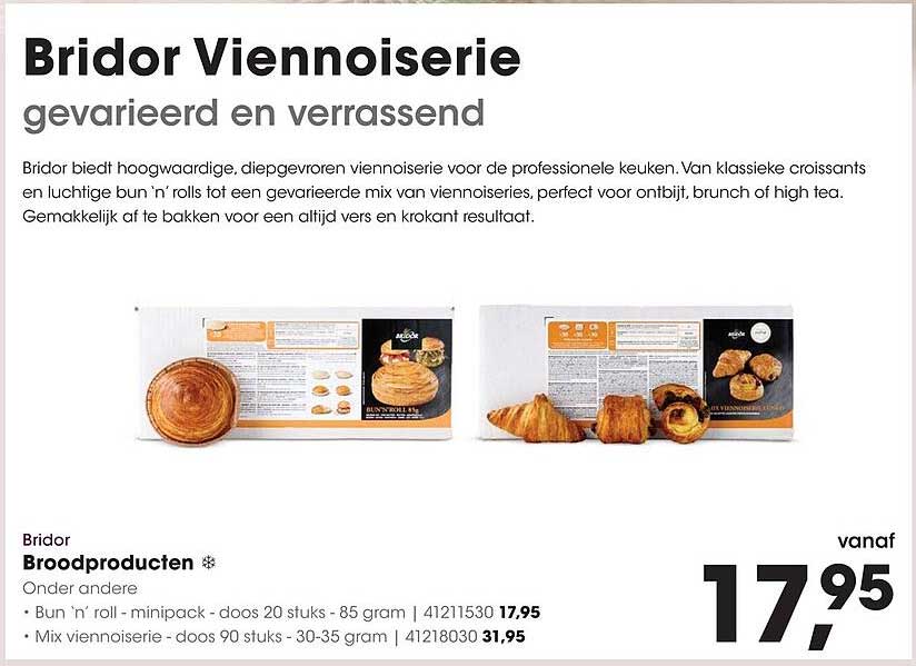 Bridor Viennoiserie gevarieerd en verrassend