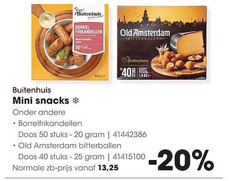 Buitenhuis Mini snacks