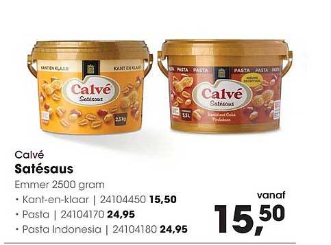 Calvé Satésaus Emmer 2500 gram